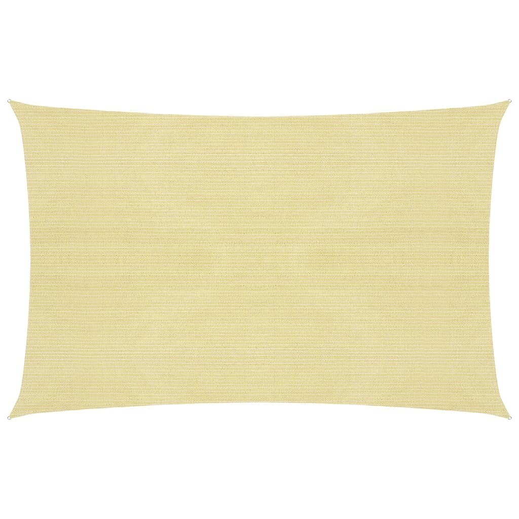 vidaXL aurinkovarjo, beige, 2,5x4m, HDPE, 160g/m² hinta ja tiedot | Aurinkovarjot ja markiisit | hobbyhall.fi