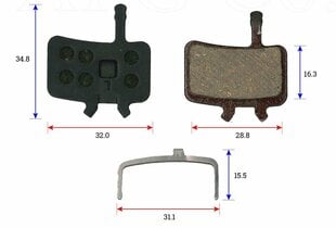 Levyjarrupala (pari), Baradine hinta ja tiedot | Muut polkupyörän varaosat | hobbyhall.fi