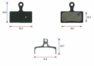 Levyjarrupala (pari), Baradine hinta ja tiedot | Muut polkupyörän varaosat | hobbyhall.fi