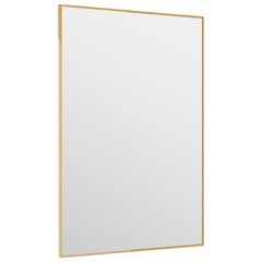 vidaXL Peili ovessa, kultaa, 40x60cm, lasia ja alumiinia hinta ja tiedot | Peilit | hobbyhall.fi