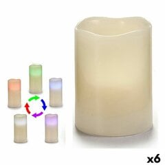 LED Kynttilä Valkoinen 7,5 x 10 x 7,5 cm (6 osaa) hinta ja tiedot | Kynttilät ja kynttilänjalat | hobbyhall.fi