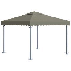 Gazebo vidaXL, ruskea hinta ja tiedot | Puutarhapaviljongit | hobbyhall.fi