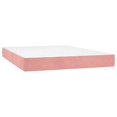 Sänky vidaXL, 140x190 cm, pinkki hinta ja tiedot | Sängyt | hobbyhall.fi