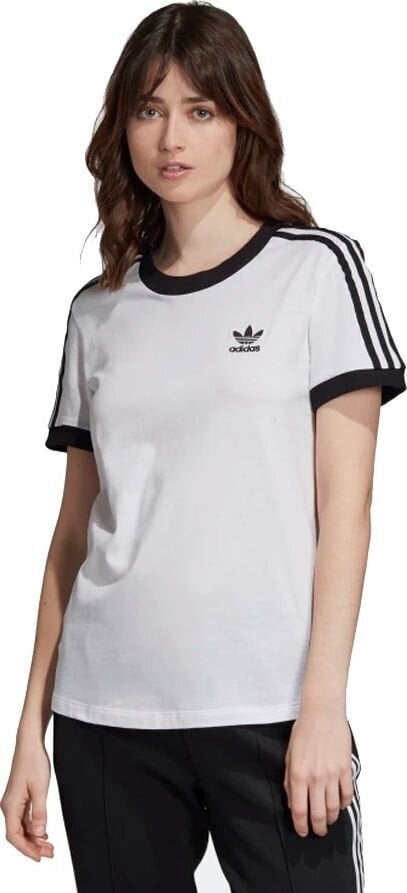 Naisten T-paita Adidas 3-Stripes Tee ED7483, valkoinen hinta ja tiedot | Naisten T-paidat | hobbyhall.fi