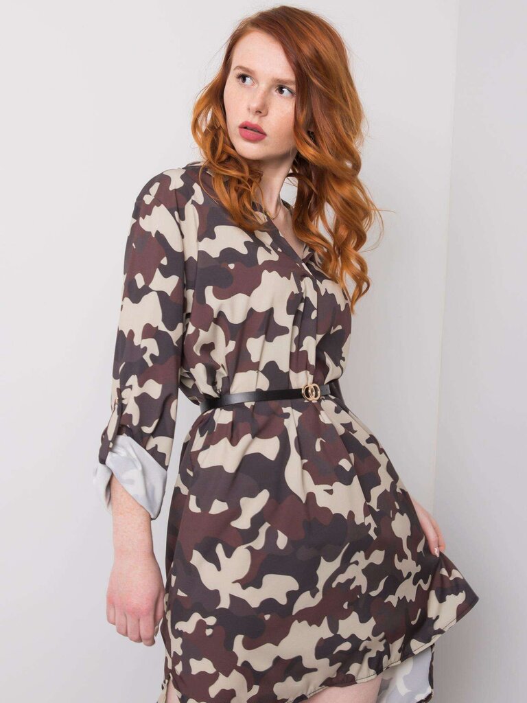 Beige-khaki mekko naamiointiprintillä, Camo ONE hinta ja tiedot | Mekot | hobbyhall.fi