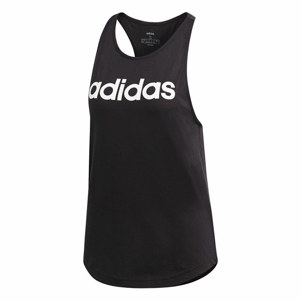 Lyhyt naisten toppi Adidas Essentials Linear Black S6440743 hinta ja tiedot | Naisten urheiluvaatteet | hobbyhall.fi