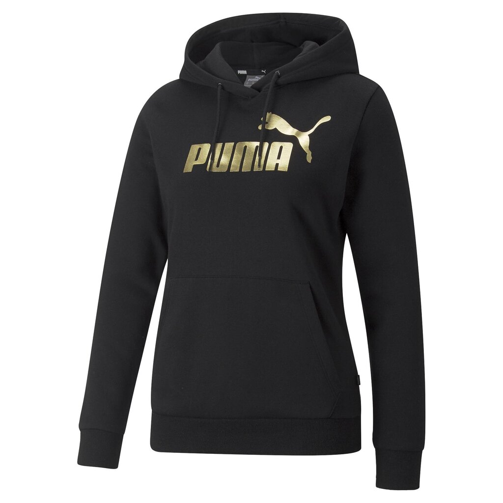 Ess+ metallinen logopusero puma naisille musta 84995801 hinta ja tiedot | Naisten hupparit, collegepaidat ja villapaidat | hobbyhall.fi