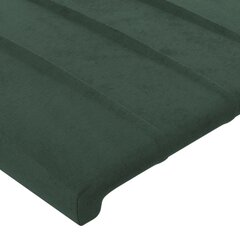 vidaXL pääty korvilla, tummanvihreä, 103x23x118/128cm, sametti hinta ja tiedot | Sängyt | hobbyhall.fi