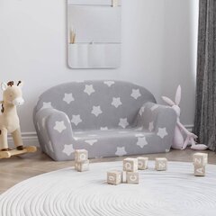 Kahden istuttava Lasten sohva vidaXL, harmaa hinta ja tiedot | Lasten nojatuolit ja säkkituolit | hobbyhall.fi