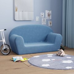 Kahden istuttava Lasten sohva vidaXL, sininen hinta ja tiedot | Lasten nojatuolit ja säkkituolit | hobbyhall.fi
