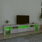 TV-kaappi LED-valolla vidaXL, harmaa hinta ja tiedot | TV-tasot | hobbyhall.fi