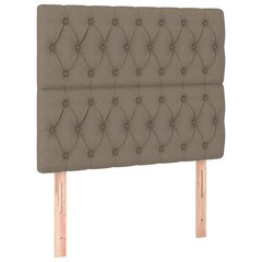 vidaXL sängynpäädyt, 2 kpl, taupe väri, 90x7x78/88cm, kangas hinta ja tiedot | Sängyt | hobbyhall.fi