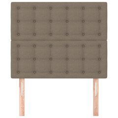 vidaXL pääty, 2 kpl, taupe väri, 80x5x78/88cm, kangas hinta ja tiedot | Sängyt | hobbyhall.fi