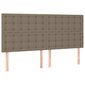 vidaXL sängynpäädyt, 4 kpl, taupe väri, 80x5x78/88cm, kangas hinta ja tiedot | Sängyt | hobbyhall.fi