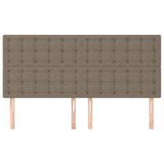 vidaXL sängynpäädyt, 4 kpl, taupe väri, 80x5x78/88cm, kangas hinta ja tiedot | Sängyt | hobbyhall.fi