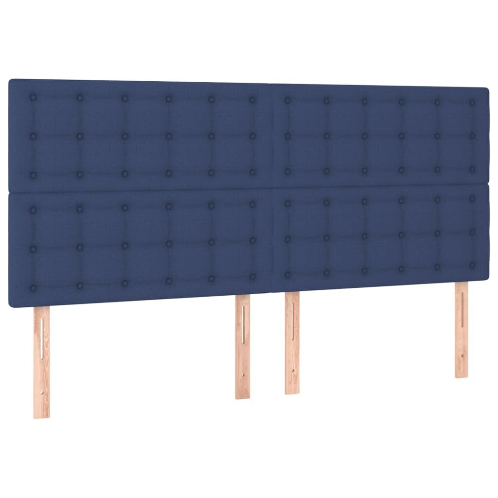 vidaXL pääty, 4 kpl, sininen, 80x5x78/88cm, kangas hinta ja tiedot | Sängyt | hobbyhall.fi