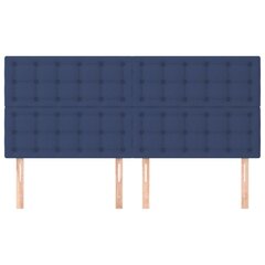 vidaXL pääty, 4 kpl, sininen, 80x5x78/88cm, kangas hinta ja tiedot | Sängyt | hobbyhall.fi