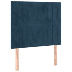 vidaXL pääty, 2 kpl tummansininen, 80x5x78/88cm, sametti hinta ja tiedot | Sängyt | hobbyhall.fi