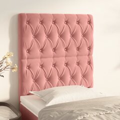 vidaXL pääty, 2 kpl pinkki, 80x7x78/88cm, sametti hinta ja tiedot | Sängyt | hobbyhall.fi