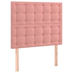 vidaXL pääty, 2 kpl pinkki, 100x5x78/88cm, sametti hinta ja tiedot | Sängyt | hobbyhall.fi