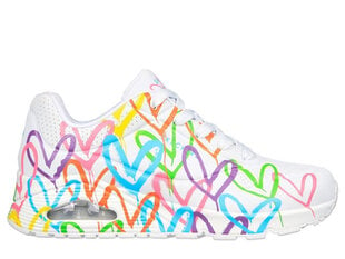 Uno highlight love skechers naiset white 177981wmlt 177981WMLT hinta ja tiedot | Naisten urheilu- ja vapaa-ajan kengät | hobbyhall.fi