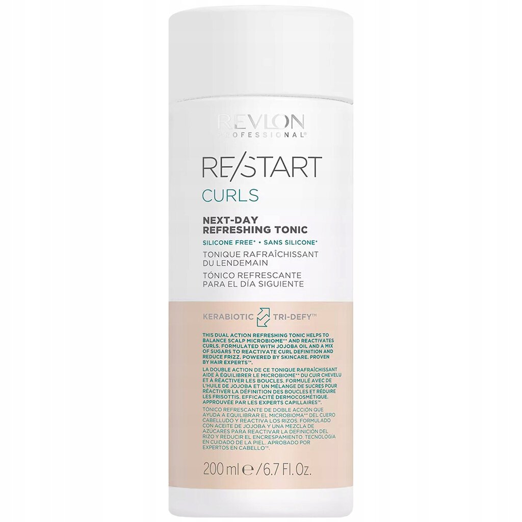 Tonic kiharille ja aaltoileville hiuksille Restart Curls, 200 ml hinta ja tiedot | Shampoot | hobbyhall.fi