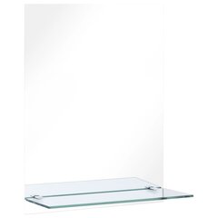 vidaXL Seinäpeili hyllyllä 50x70 cm karkaistu lasi hinta ja tiedot | Peilit | hobbyhall.fi