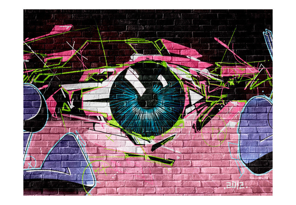 Valokuvatapetti - eye (graffiti) 400x309 cm hinta ja tiedot | Valokuvatapetit | hobbyhall.fi