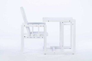 Syöttötuoli 2-in-1, valkoinen hinta ja tiedot | Lasten pöydät ja tuolit | hobbyhall.fi