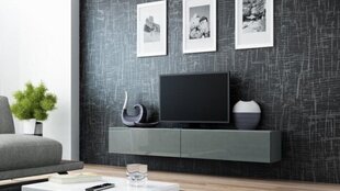 Cama TV-taso Vigo '180' 30/180/40 harmaa / harmaa kiiltävä hinta ja tiedot | TV-tasot | hobbyhall.fi