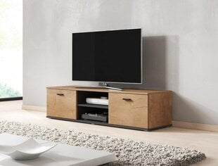 Cama TV-taso Soho 140 lefkas-tammi/musta hinta ja tiedot | TV-tasot | hobbyhall.fi