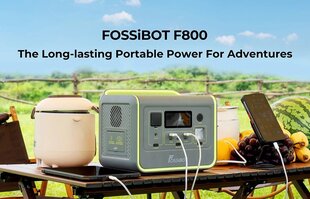Sähköasema FOSSiBOT F800 512Wh, 800W, 8 lähtöä hinta ja tiedot | Virtalähteet | hobbyhall.fi