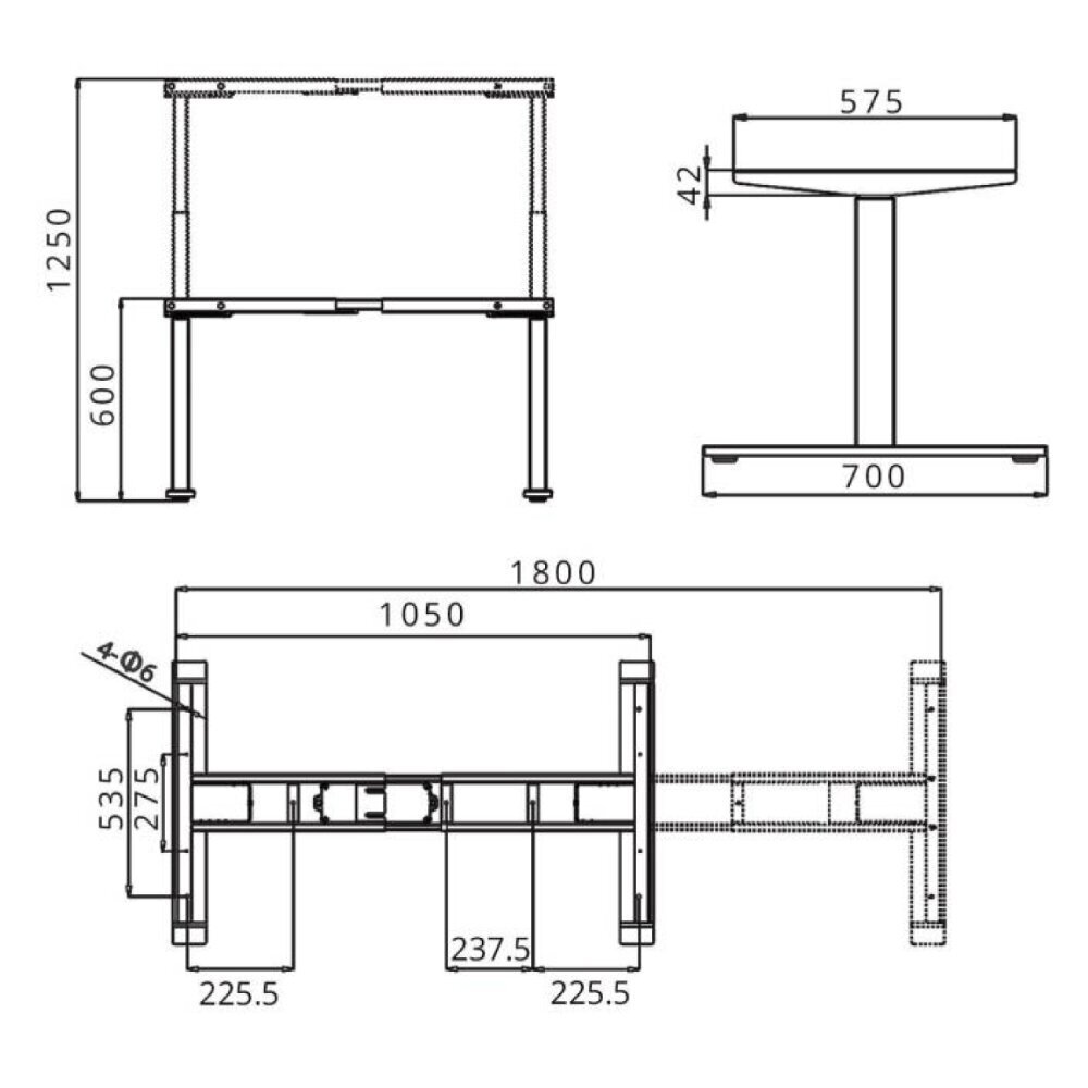 Säädettävä korkeus pöytäjalat SH312T9-DM-PRO, 2 moottoria, 3 tasoa, 140 kg hinta ja tiedot | Tietokonepöydät ja työpöydät | hobbyhall.fi