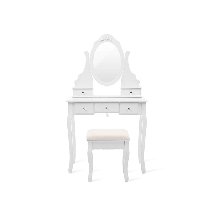 Pieni peilipöytä pyörivällä peilillä SONGMICS hinta ja tiedot | Peilipöydät | hobbyhall.fi