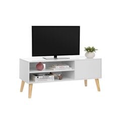 Skandinaaviseen tyyliin TV-pöytä VASAGLE LTV09WT hinta ja tiedot | TV-tasot | hobbyhall.fi