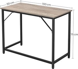 Työpöytä VASAGLE LWD038B02 hinta ja tiedot | Tietokonepöydät ja työpöydät | hobbyhall.fi