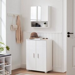 Kummut Songmics, 60 x 30 x 82 cm, valkoinen hinta ja tiedot | Kylpyhuonekaapit | hobbyhall.fi