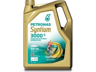 Petronas Syntium 3000 E 5W-40 MB229.5 alyva, 5L hinta ja tiedot | Moottoriöljyt | hobbyhall.fi