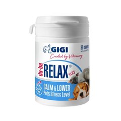 Gigi lisäravinne koirille ja kissoille tabletteina Da-ba Relax plus, 30 kpl hinta ja tiedot | Koiran terveys ja hyvinvointi | hobbyhall.fi
