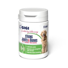 Gigi papildas šunims tabletėmis Strong Joints & Bones, 30 vnt. hinta ja tiedot | Koiran terveys ja hyvinvointi | hobbyhall.fi