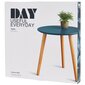 DAY Blue Ava pöytä bambujaloilla, sininen, 40 x 40cm hinta ja tiedot | Sohvapöydät | hobbyhall.fi