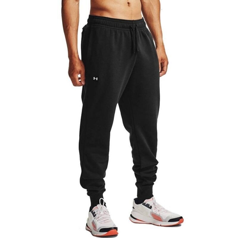 Miesten urheiluhousut Under Armour Rival Fleece Joggers M 1357128 001, musta hinta ja tiedot | Miesten urheiluvaatteet | hobbyhall.fi