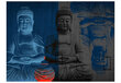 Valokuvatapetti - Kolme inkarnaatioihin Buddha 400x309 cm hinta ja tiedot | Valokuvatapetit | hobbyhall.fi