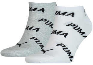Puma Sukat Unisex Bwt White Grey 907947 02 hinta ja tiedot | Miesten sukat | hobbyhall.fi