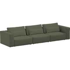 Kolmen istuttava sohva, Riposo Grande, 375x105x85cm, vihreä hinta ja tiedot | Sohvat ja vuodesohvat | hobbyhall.fi