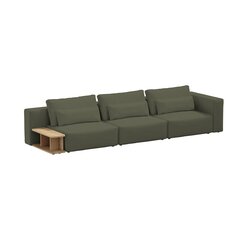 Kolmen istuttava sohva sivupöydällä, Riposo Grande, 375x105x85cm, vihreä hinta ja tiedot | Sohvat ja vuodesohvat | hobbyhall.fi