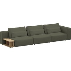 Kolmen istuttava sohva sivupöydällä, Riposo Grande, 375x105x85cm, vihreä hinta ja tiedot | Sohvat ja vuodesohvat | hobbyhall.fi
