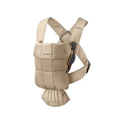 BabyBjörn nešioklė Mini Woven, beige hinta ja tiedot | Kantoreput | hobbyhall.fi