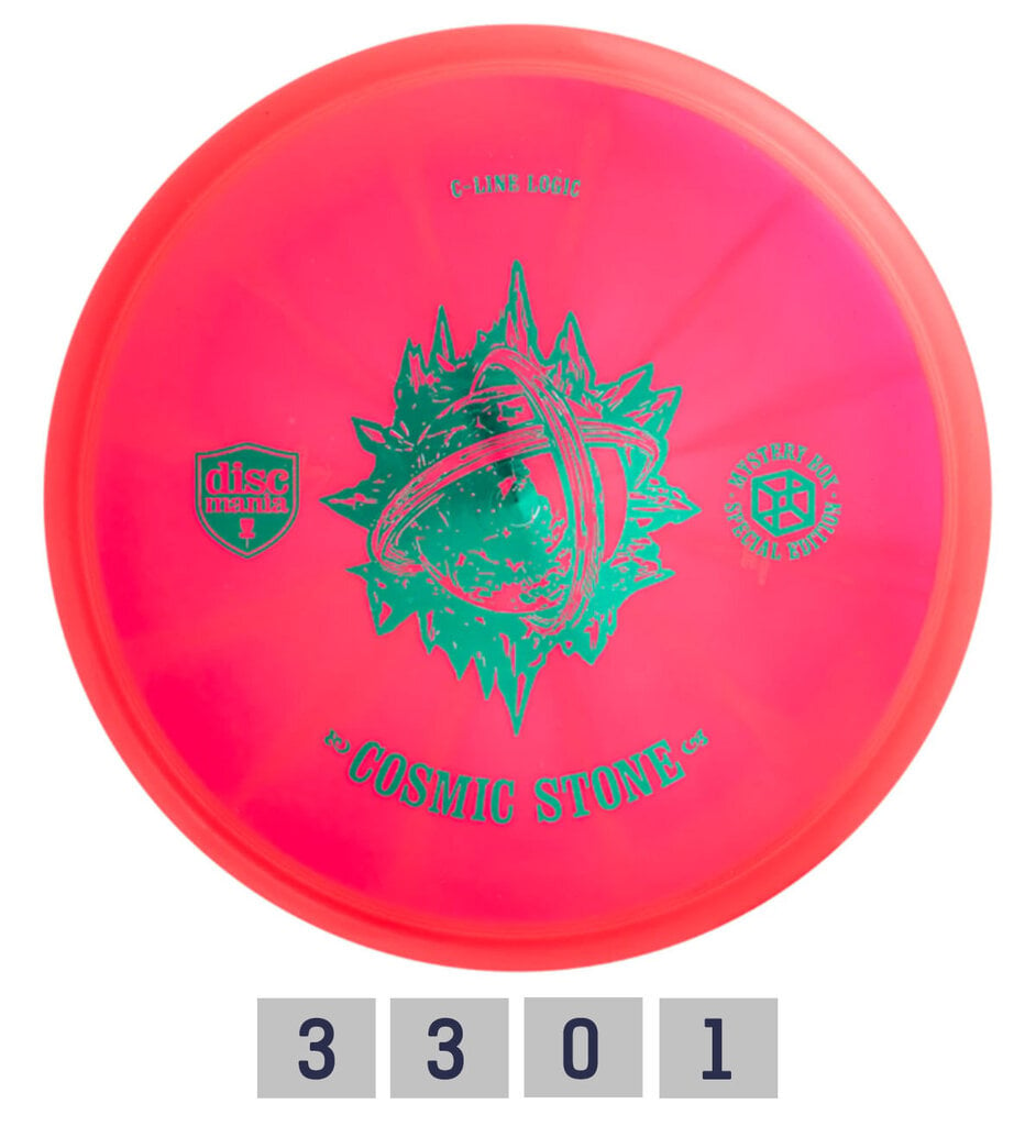 Discgolf kiekko Putter COSMIC STONE C-Line punainen hinta ja tiedot | Frisbeegolf | hobbyhall.fi