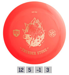 Discgolf disc Distance Driver THUNDER STONE DD3 punainen hinta ja tiedot | Frisbeegolf | hobbyhall.fi